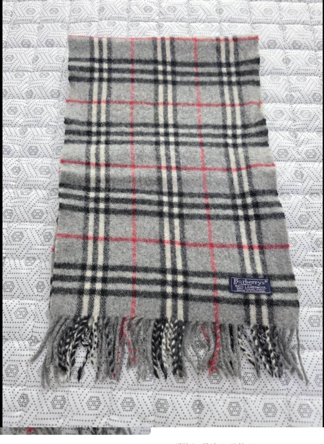 버버리 그레이 램스울 머플러 상품이미지5