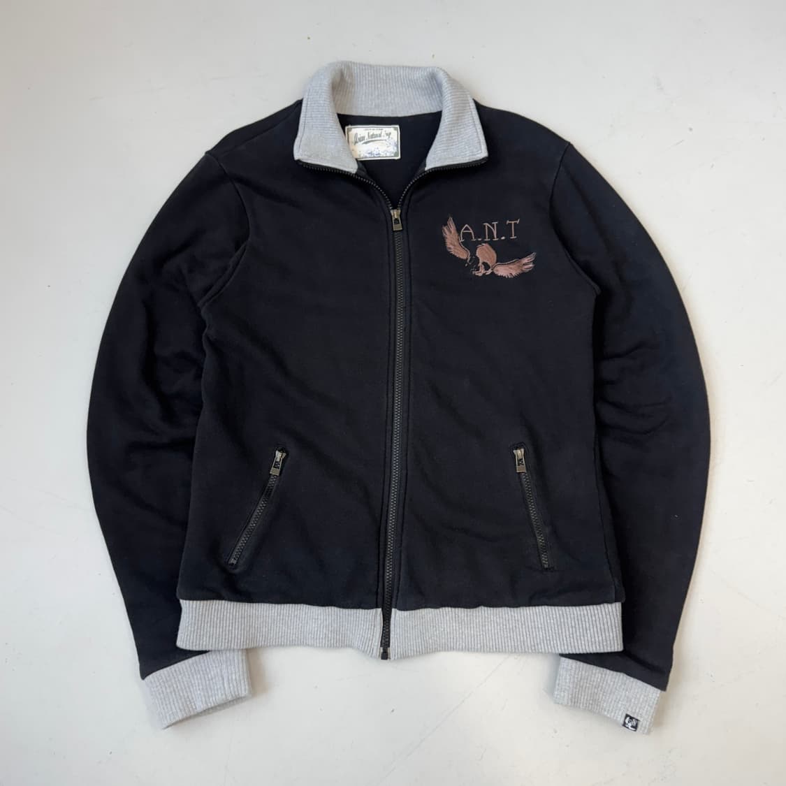 JPN 제팬 스컬 해골 락 펑크 하이넥 트랙탑 코튼 져지 상품이미지2