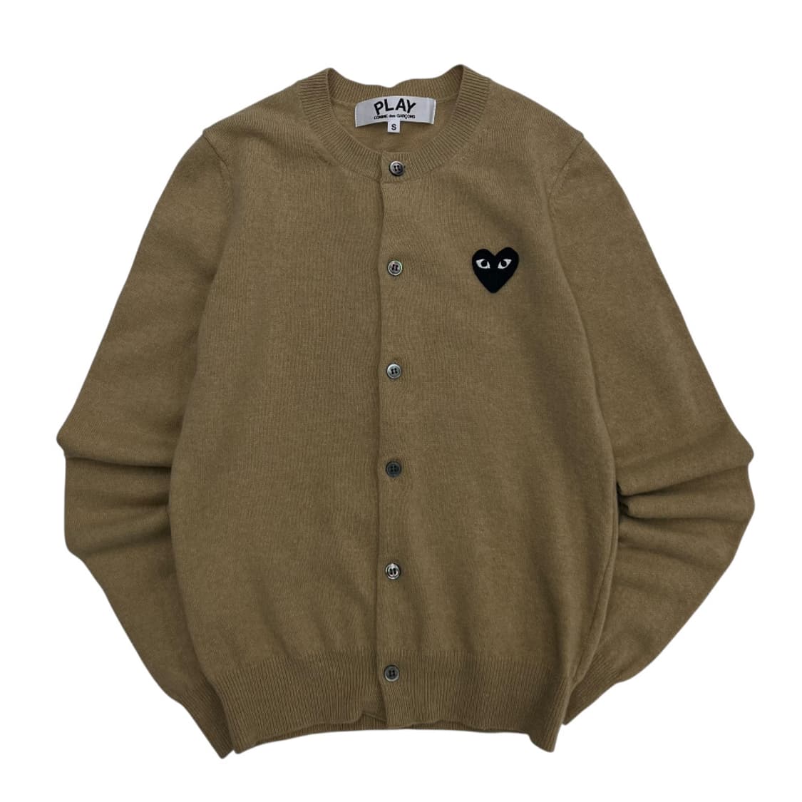 꼼데가르송 블랙 와펜 베이지 가디건 S 상품이미지2