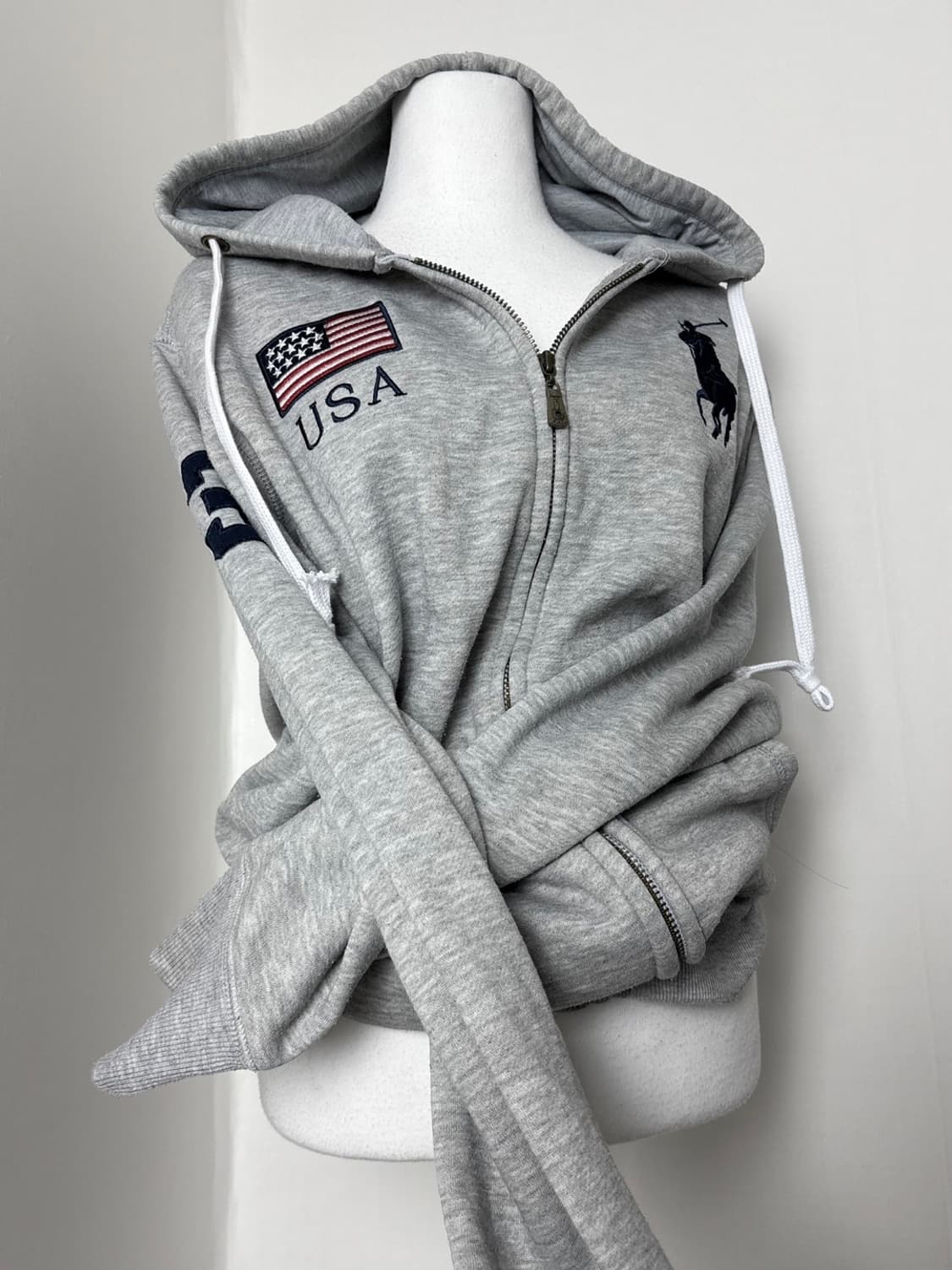 폴로 빅포니 usa 성조기 후드집업 상품이미지1