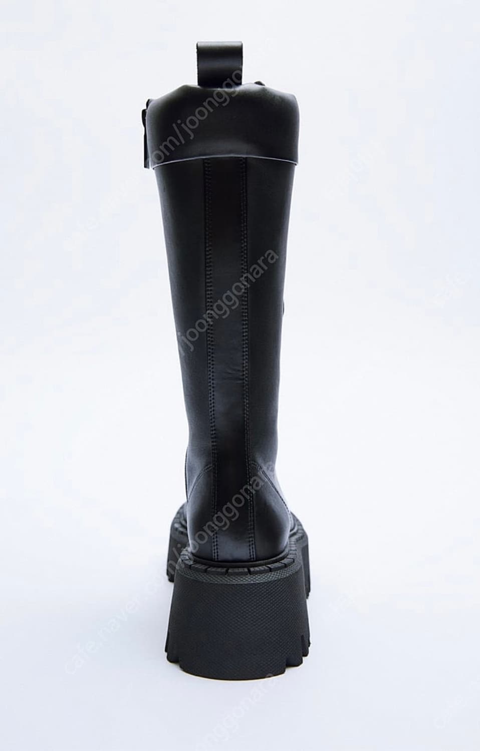 zara 자라 레이스업 트랙솔 레더 부츠 블랙 상품이미지7