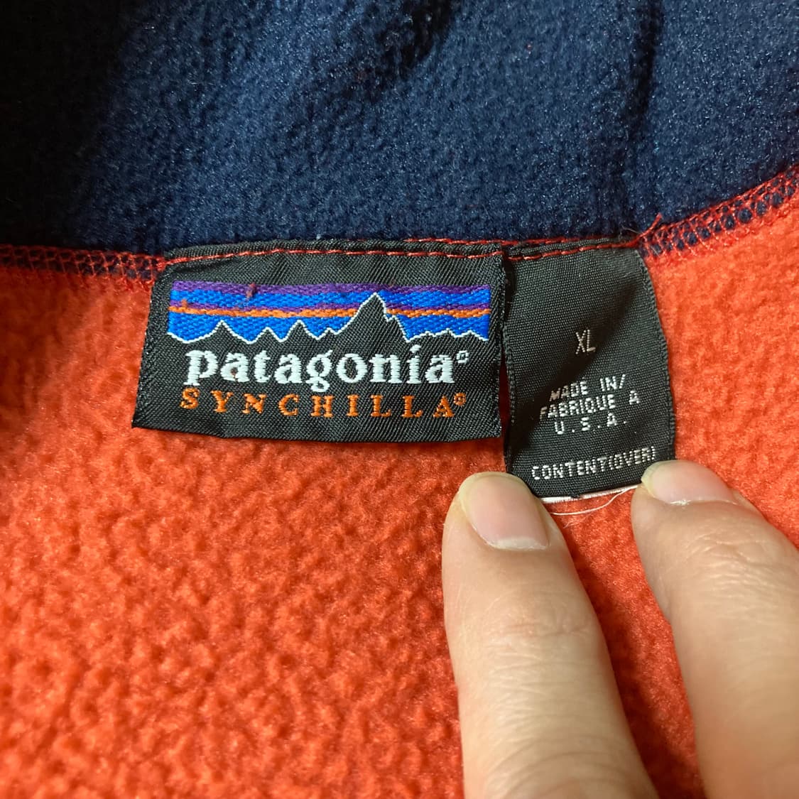 90s 파타고니아 신칠라 베스트 오렌지  상품이미지3