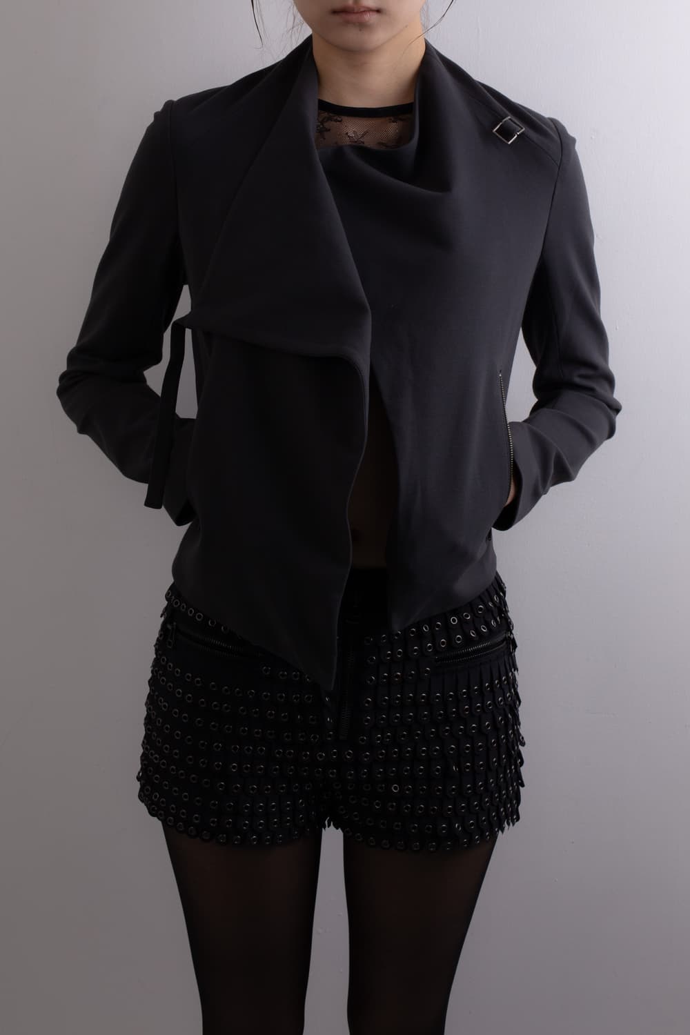 HELMUT LANG ASYMMETRIC VISCOSE JACKET 상품이미지2