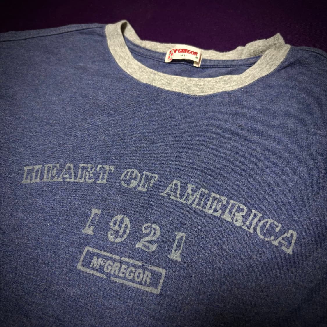  [00s McGREGOR] Ringer Tee - HEART OF AM 상품이미지1