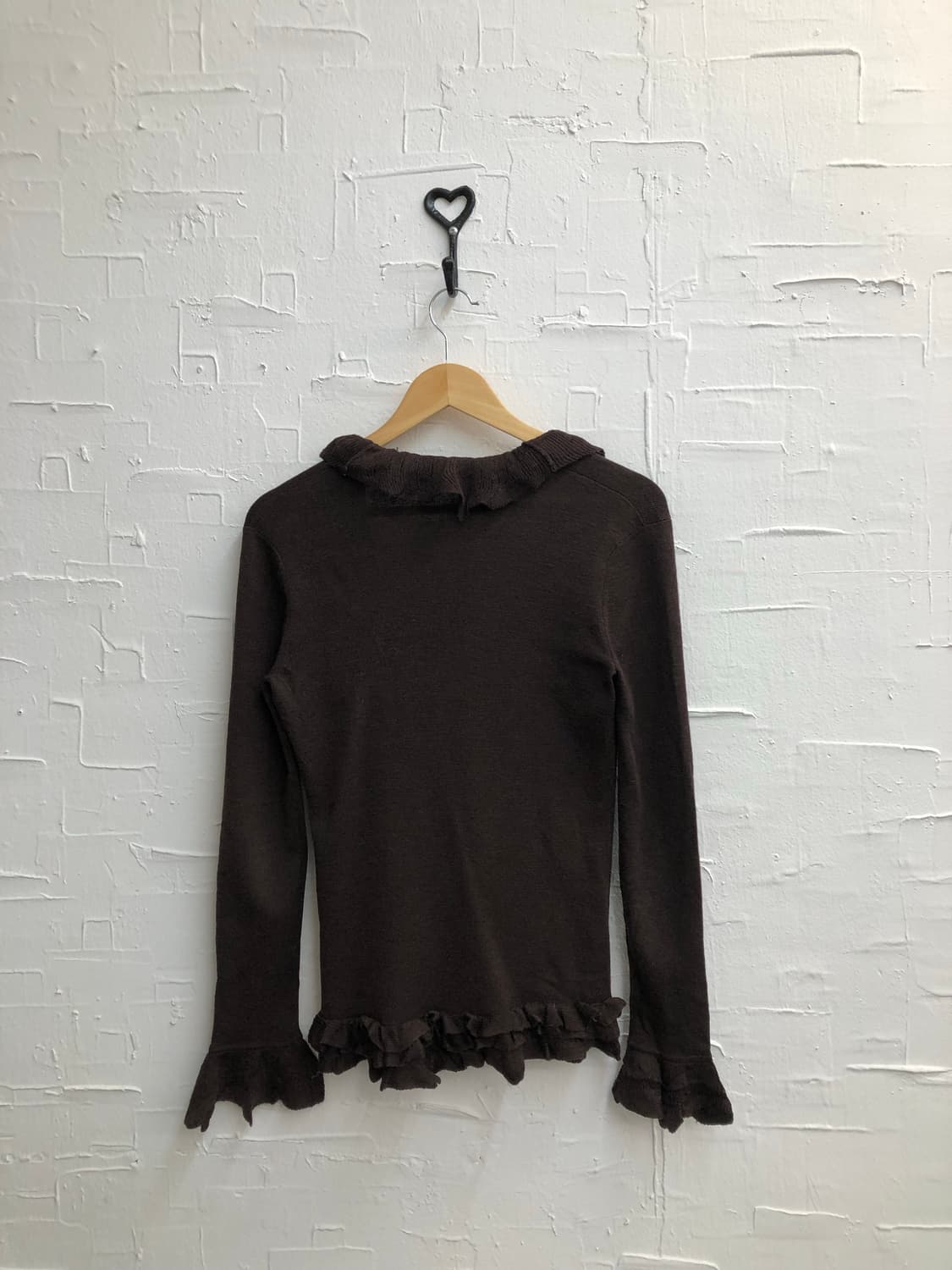 mocha frilled cardigan 상품이미지6