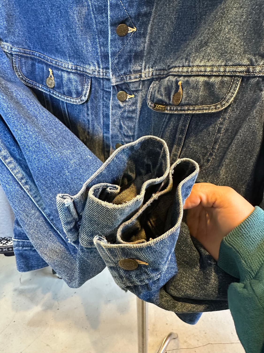 80s Lee 리 라이더 데님 트러커 자켓 made in usa 상품이미지7