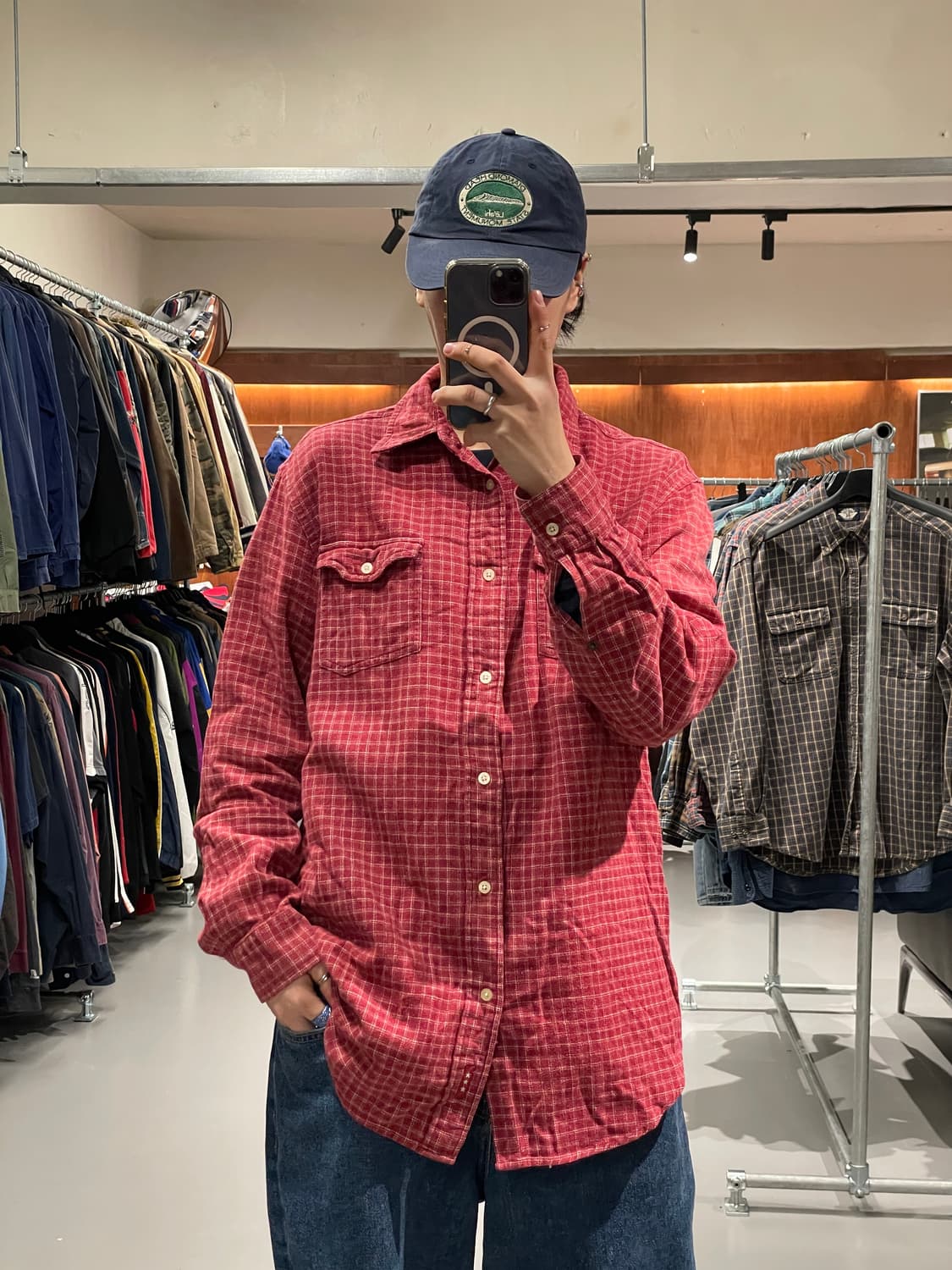 CHAPS 체크 셔츠 상품이미지1