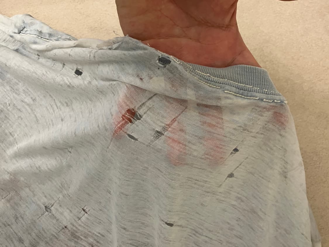 90s distressed trashed devil tee 상품이미지6