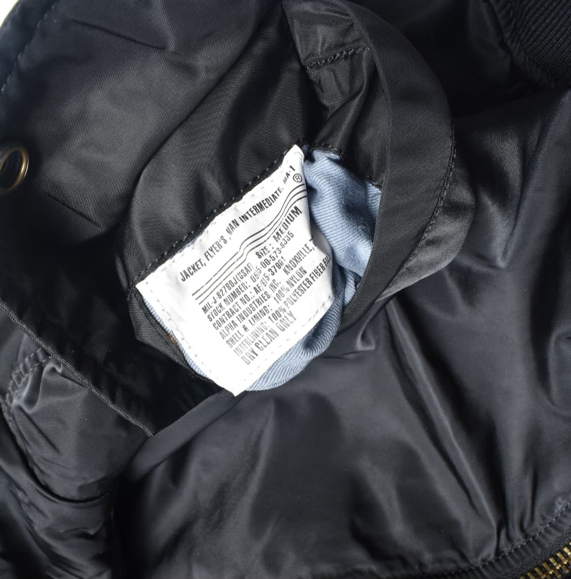 알파 인더스트리 MA-1 항공점퍼 플라이트 자켓 M  N0645 상품이미지8