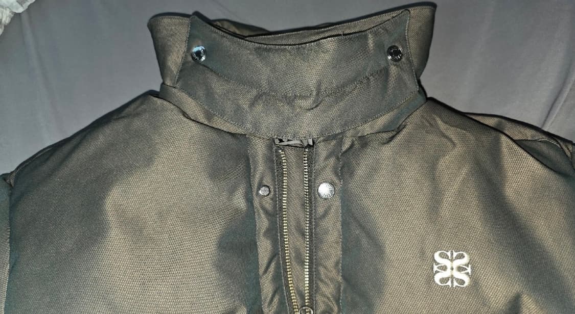 세터 레체 투 톤 덕 다운 패딩 글리터 그린 브라운 L사이즈 상품이미지1