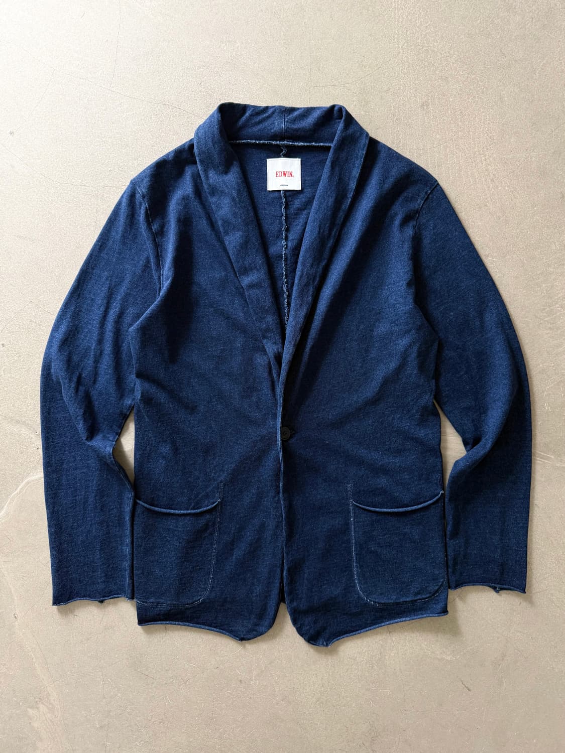 Edwin 1 Button Cotton Cardigan 상품이미지1