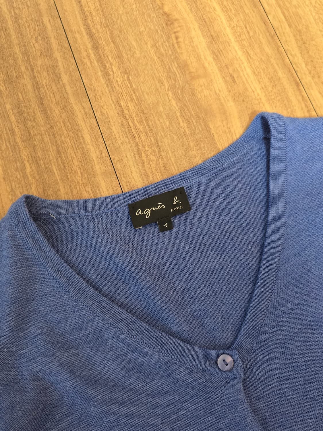 Agnes B 아네스베 버튼 숏 가디건 S 상품이미지1