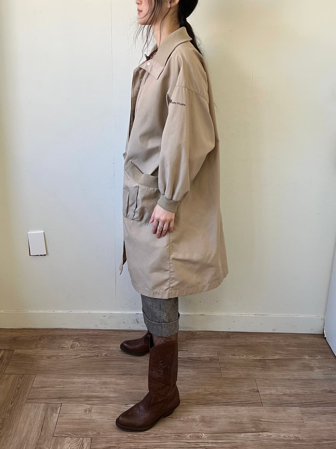 90‘s lssey Miyake 빅 포켓 트렌치 자켓  상품이미지9