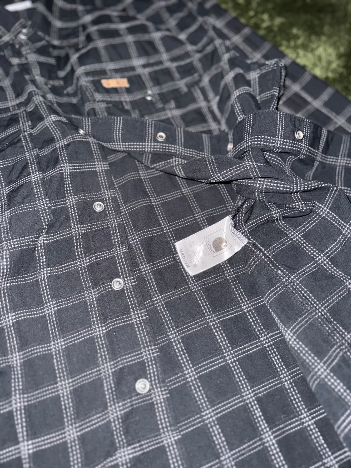 [M] Carhartt 칼하트 재팬 릴리즈 윈도우페인 체크 워크 셔츠 상품이미지6