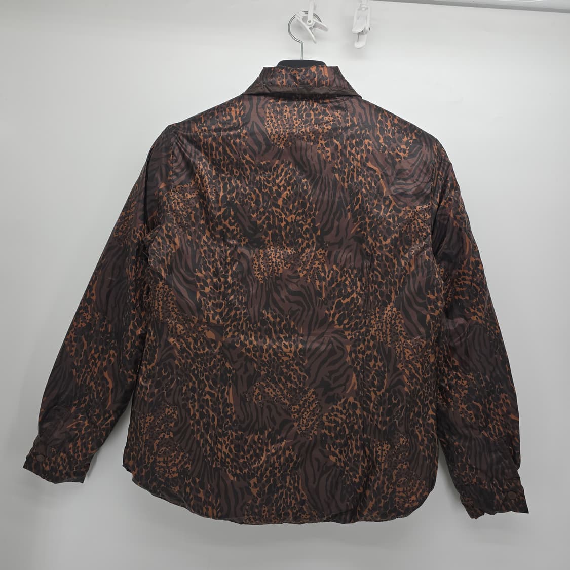 브라운 레오파드 양면 경령 자켓 (거위 솜털) 상품이미지4