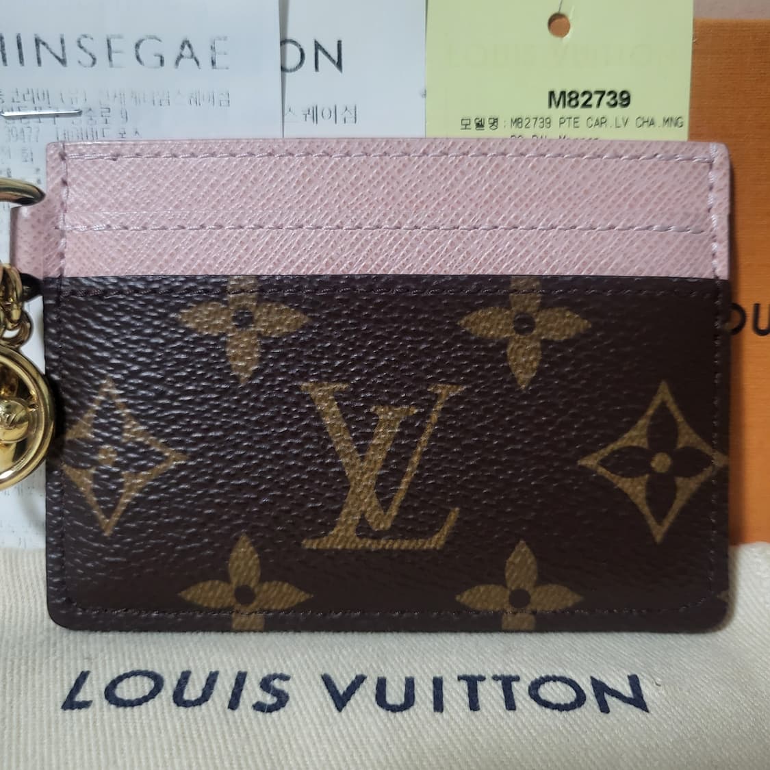 [영수증/새상품급] 루이비통 모노그램 LV 참 카드홀더 카드지갑  상품이미지1