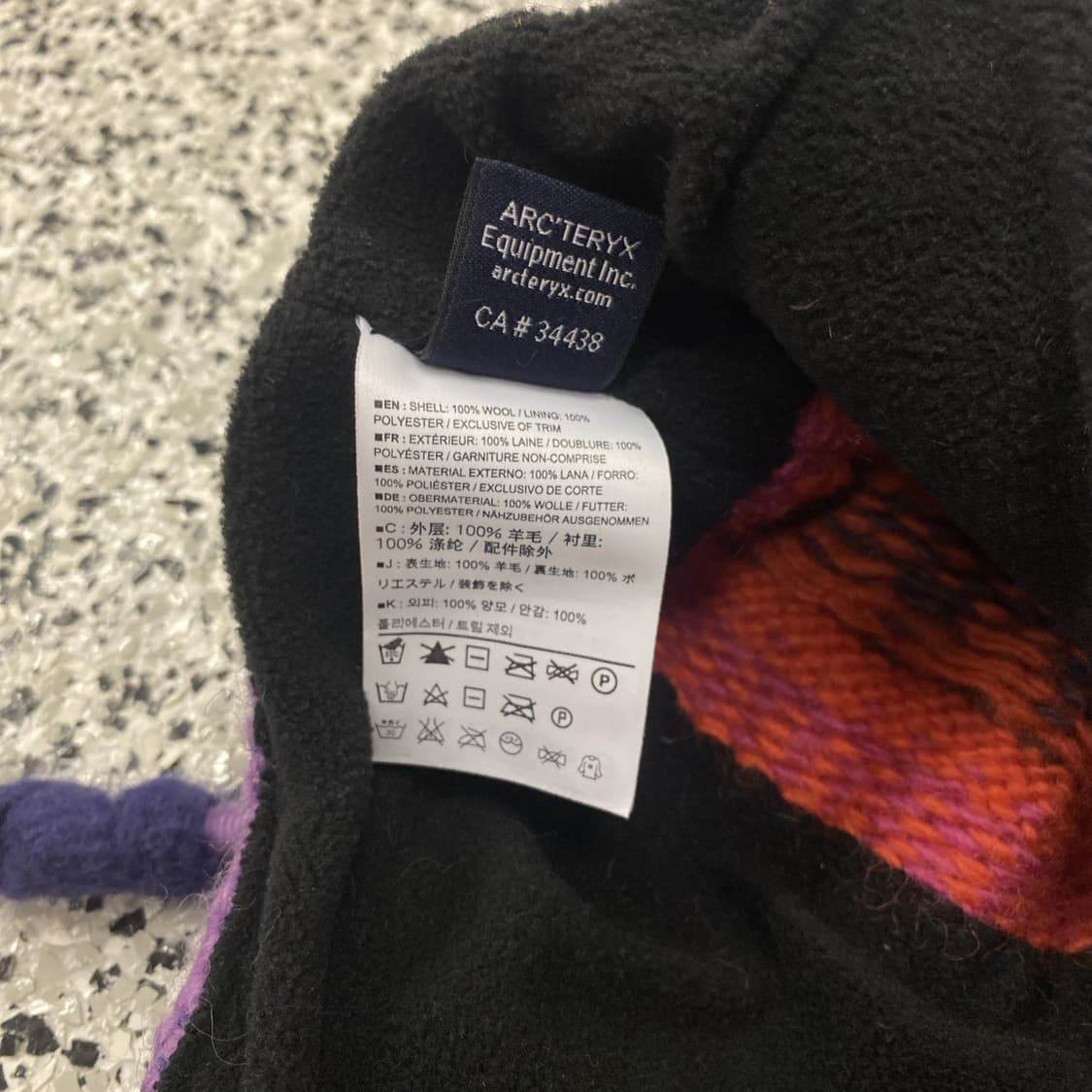 아크테릭스 울 에스키모 니트 비니 퍼플/오렌지 상품이미지3