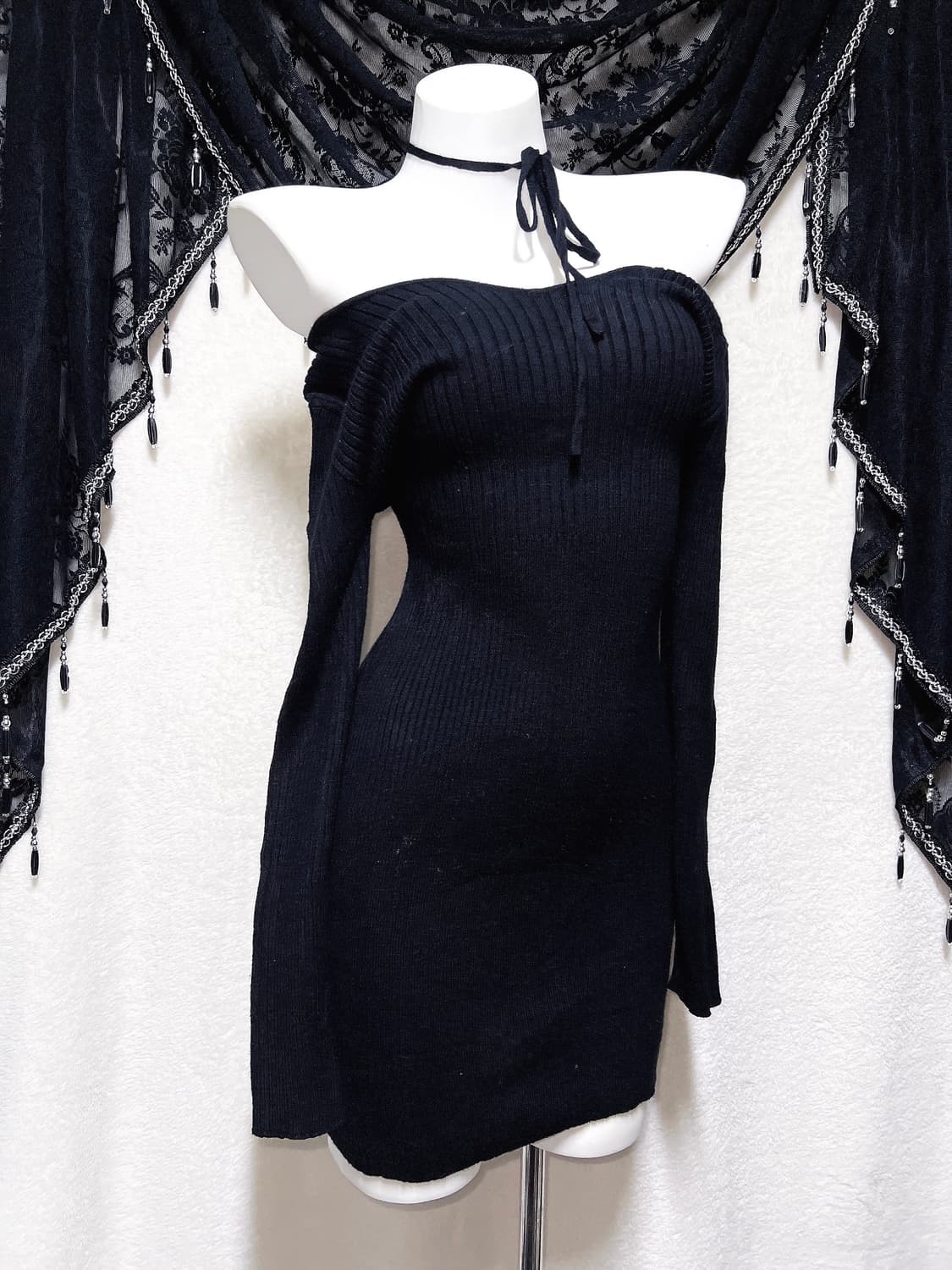 립서비스 Lip Service 오네갸루 아일렛 미니원피스 섹시 펑크 홀터 상품이미지7