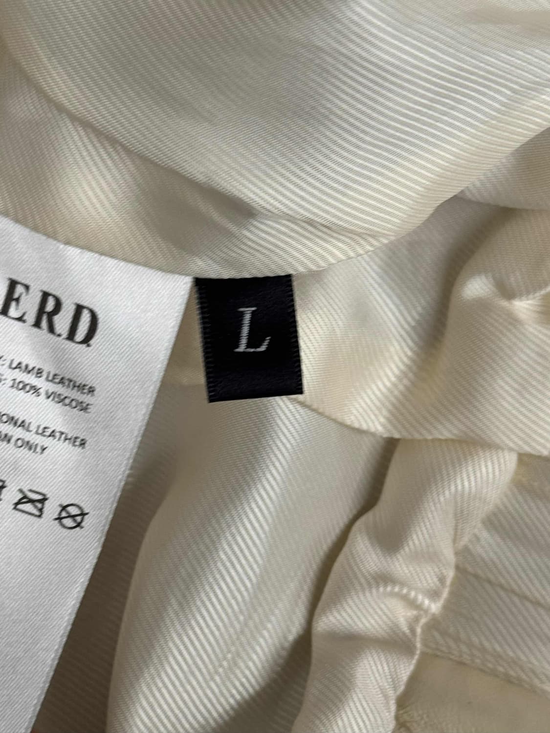 ERD 아케인 레더 자켓 베이지 L 상품이미지4