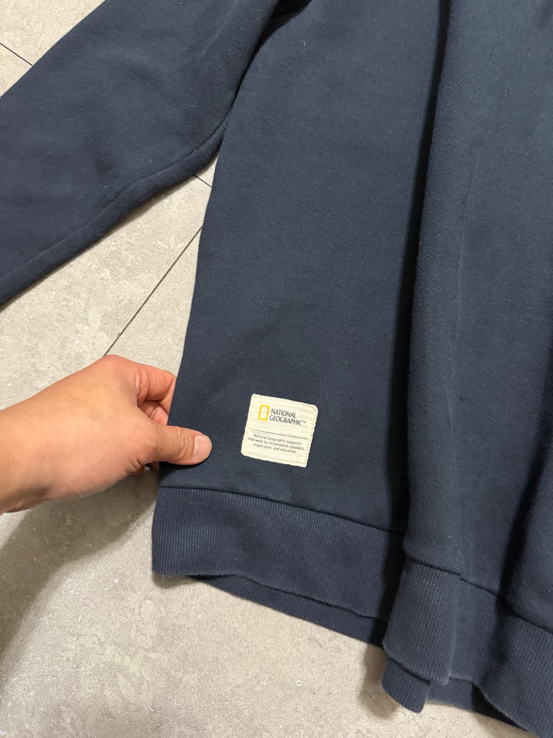  내셔널지오그래픽  빈티지  블랙  스웻셔츠  롱슬리브95size 상품이미지4