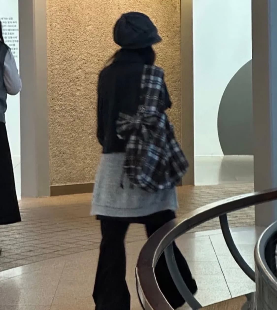 (새상품)미세키 서울 Cable knit beret BLACK 상품이미지4