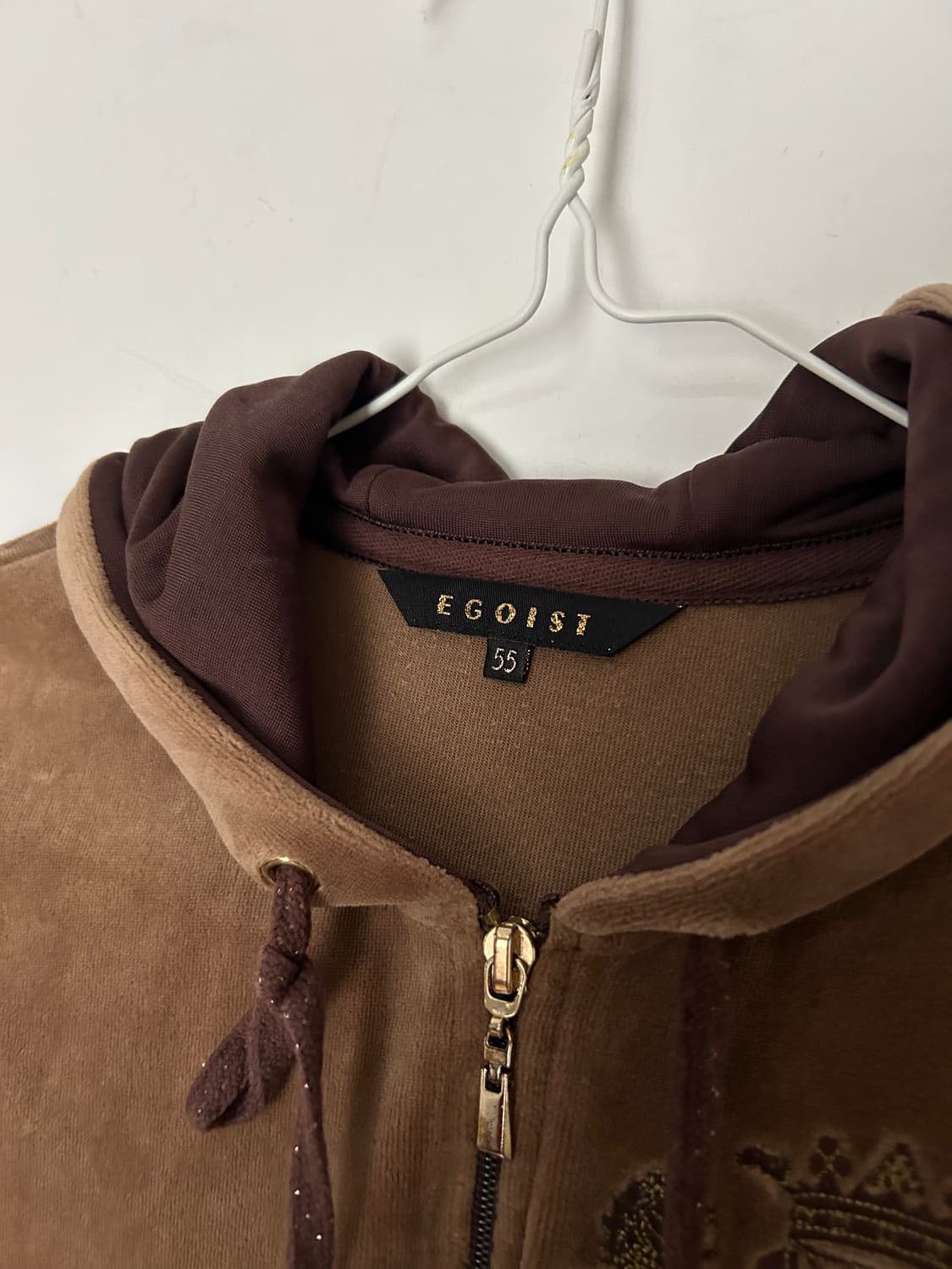 에고이스트 벨벳 후드집업  상품이미지3