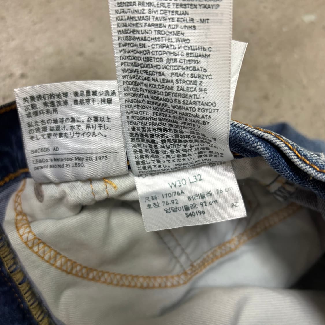 리바이스 502 청바지[2216] 상품이미지10