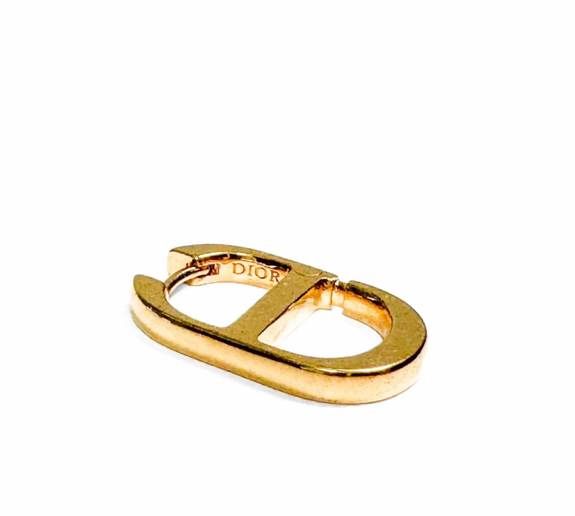 [OS] 디올 여성 CD 몽테인 30 이어링 귀걸이 메탈 옐로우 골드 상품이미지5