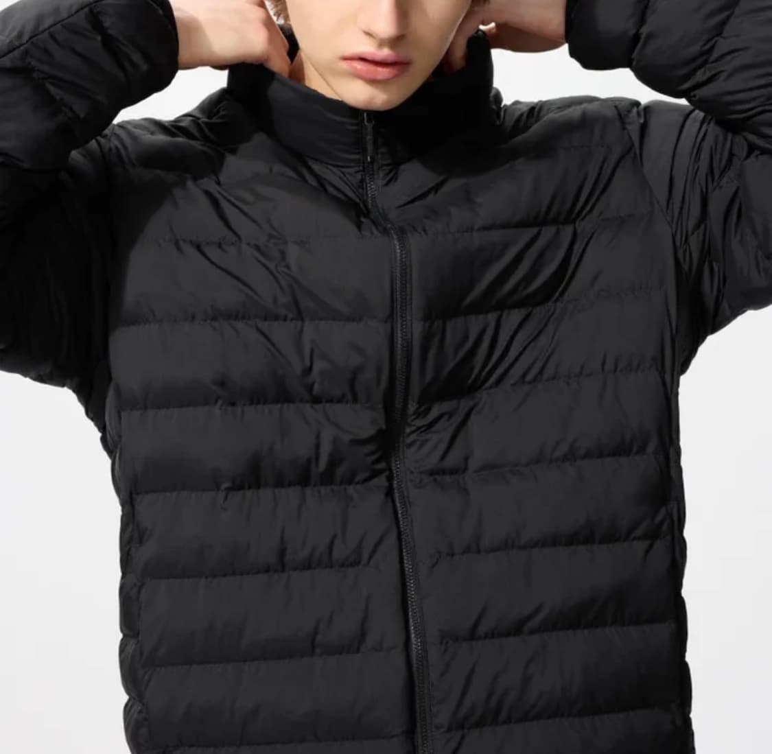 [L]유니클로 퍼프테크 자켓 블랙 상품이미지1