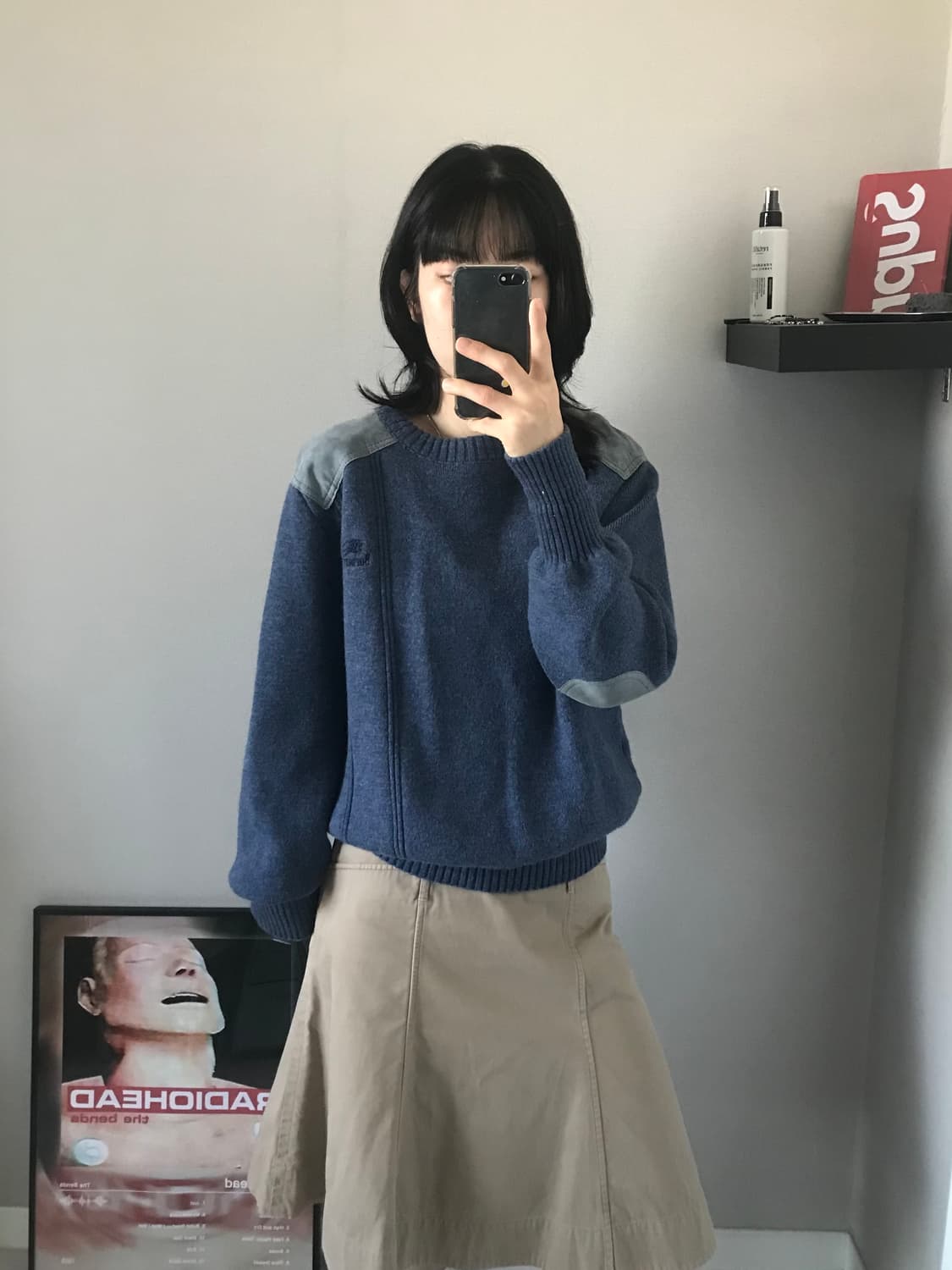 버버리 올드스쿨 90s 국내 라이센스 코만도 울100% 니트 상품이미지4