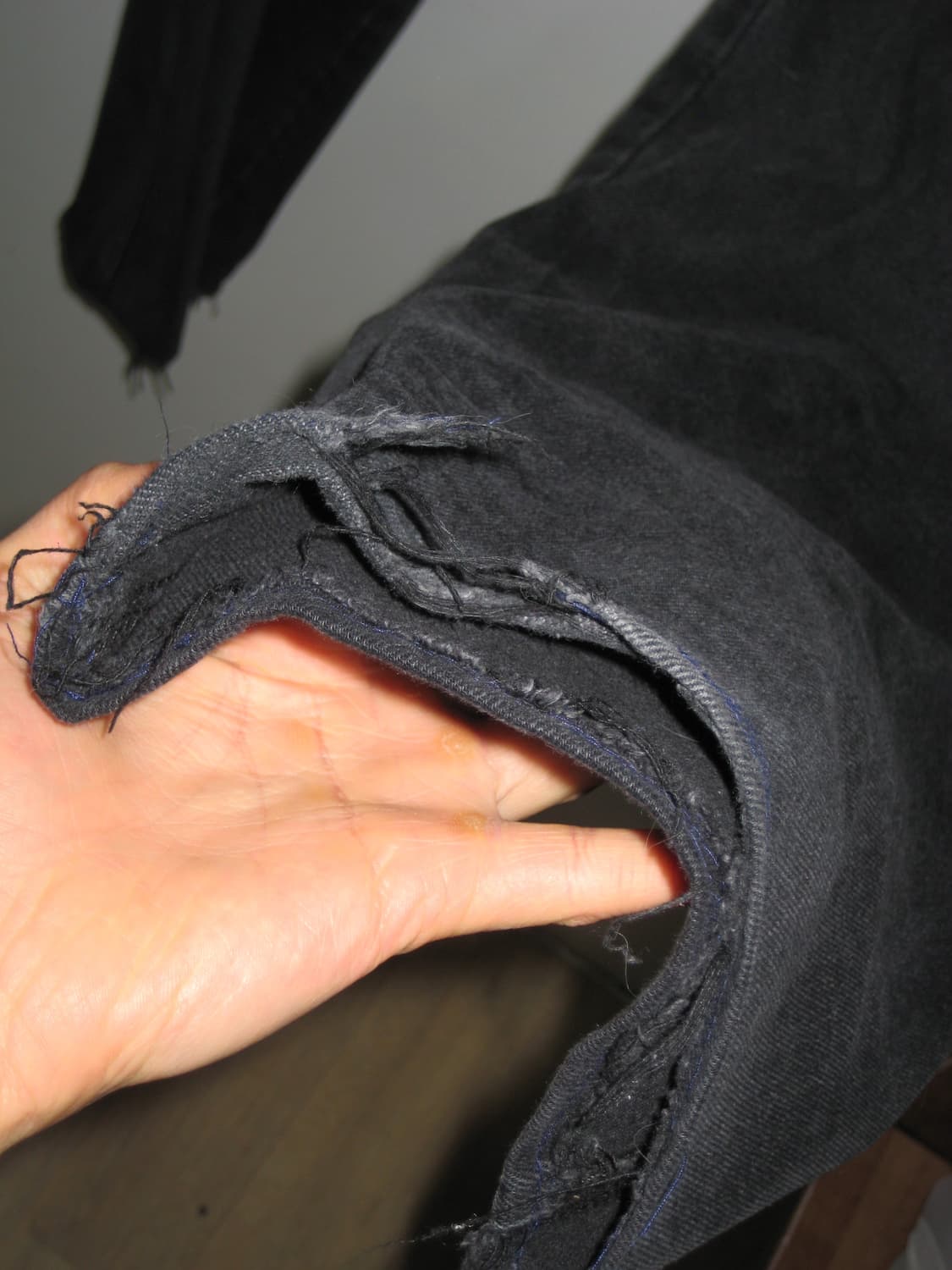 스웨이드 suade사에 블랙 데님 팬츠 라지 사이즈 상품이미지6