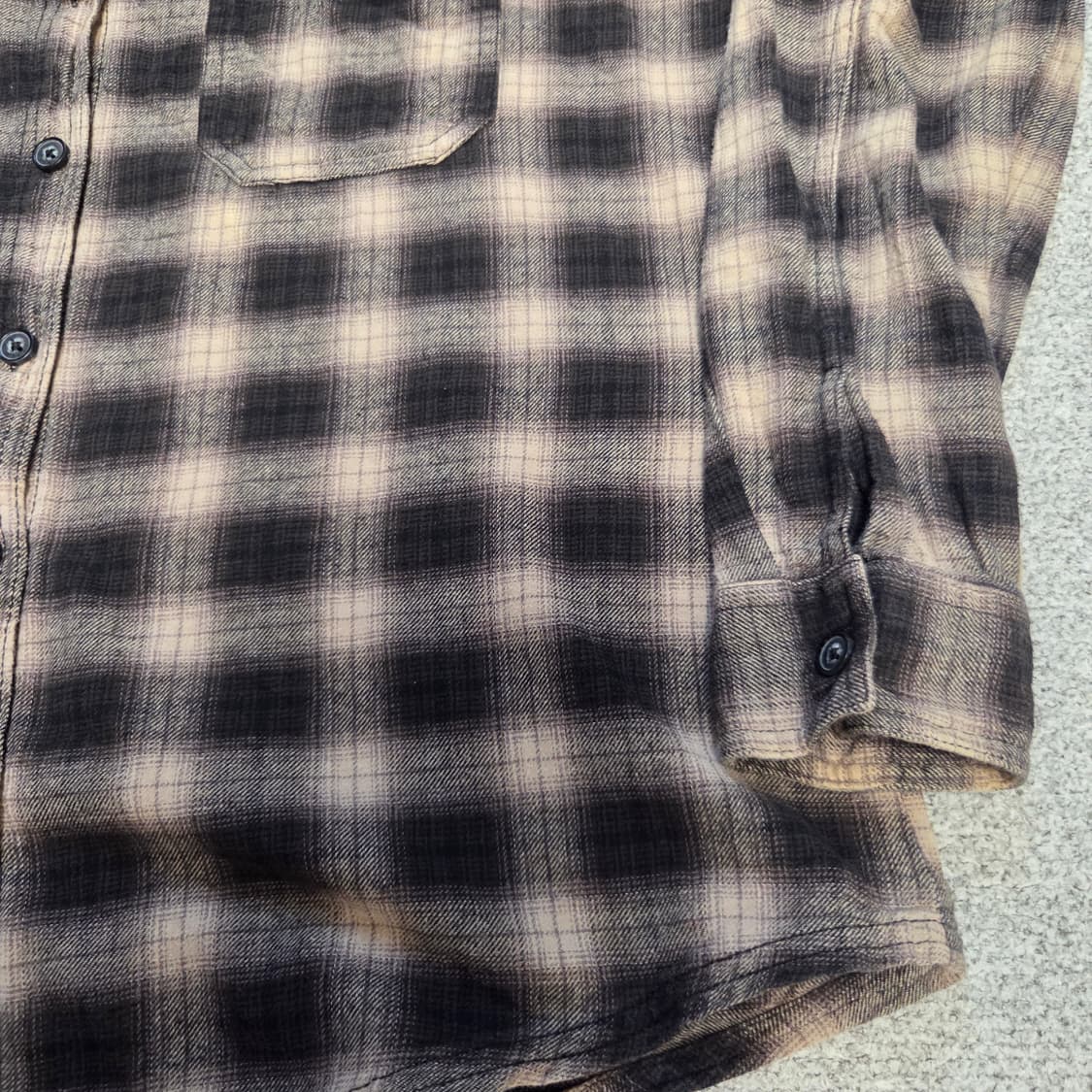 Garage 개러지 플란넬 체크셔츠 L(100) 상품이미지4