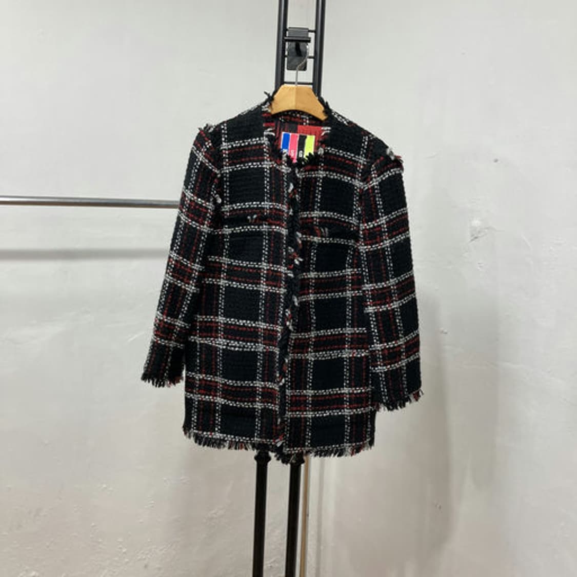MSGM 컨템포러리 프린지 디테일 트위드 자켓 상품이미지1