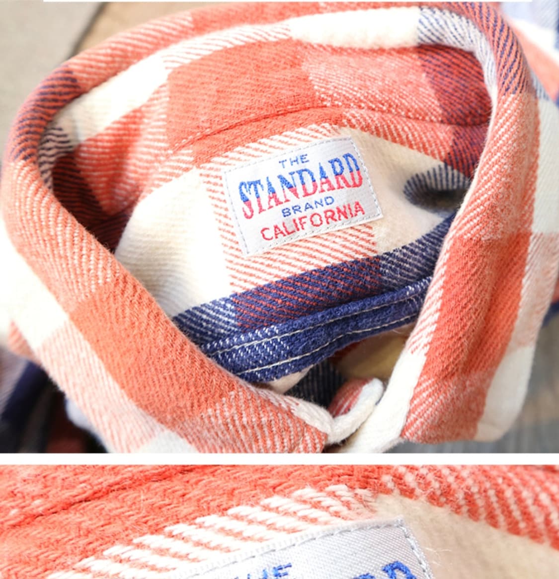 일본판 standard california 해비코튼 아메카지 체크남방 상품이미지8