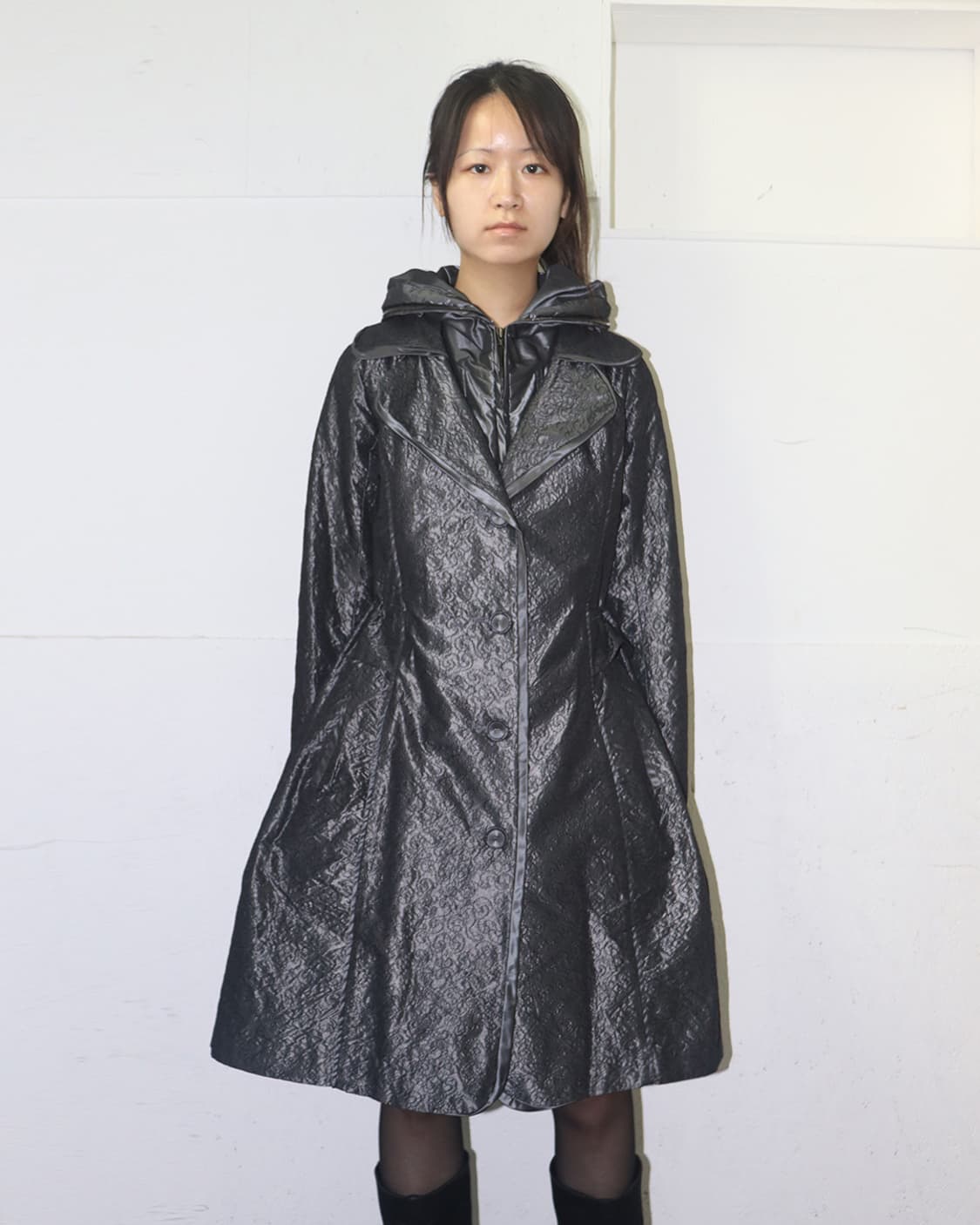 히로코 코시노 패턴 롱 파카 상품이미지1