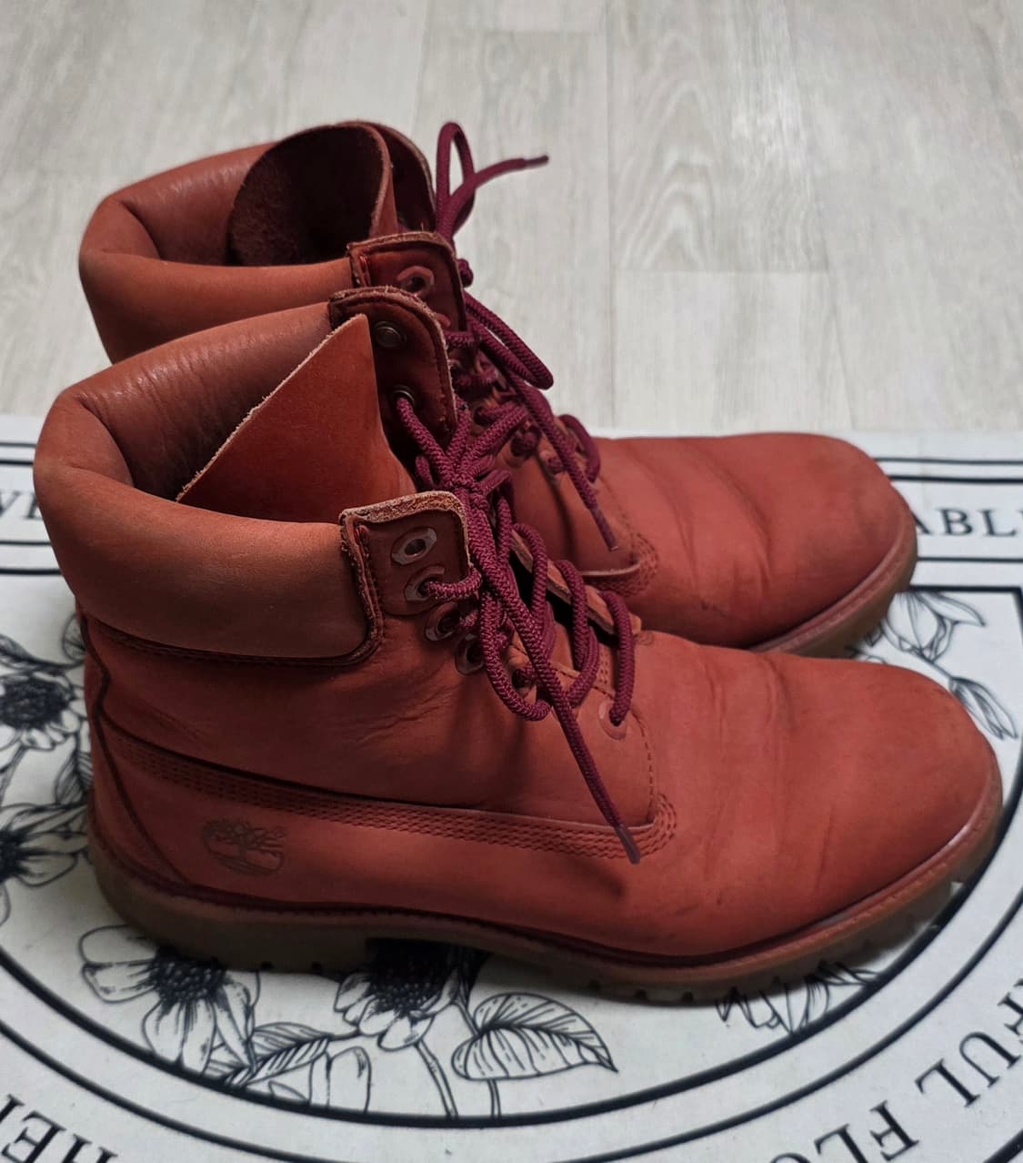 [255~260]팀버랜드 6인치 워터프루프 레드 부츠 상품이미지4