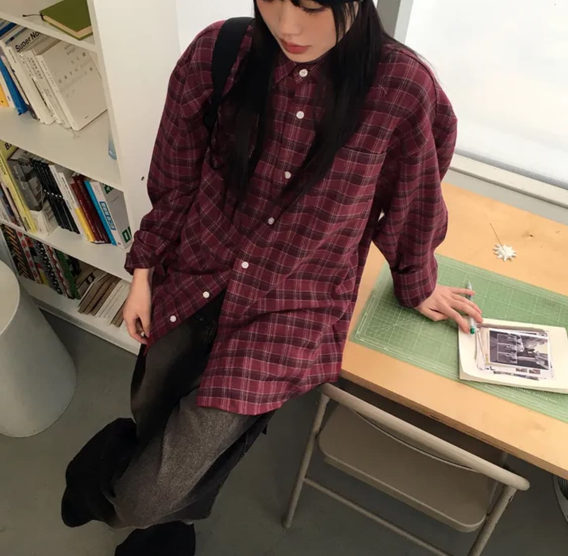 원더원더 빈티지 체크 셔츠 상품이미지2