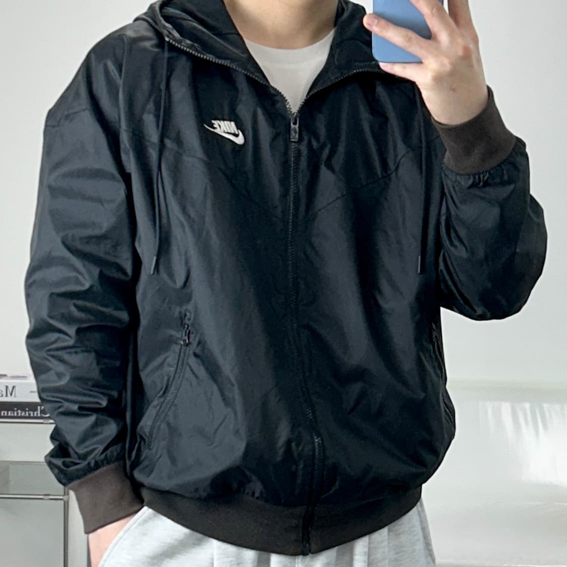 나이키 스우시 윈드러너 후드 바람막이 자켓 L  상품이미지1