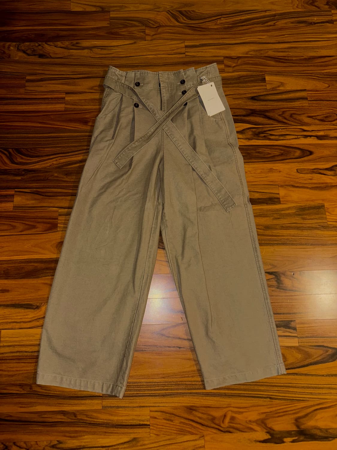 Naanana pleats belted pants 상품이미지2