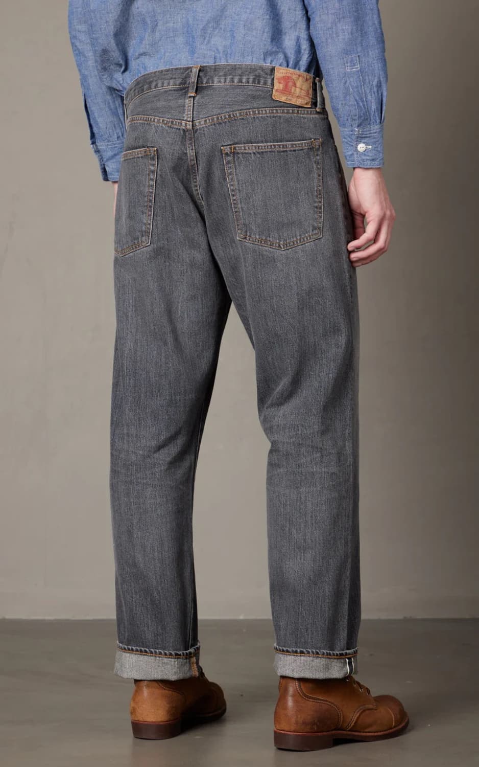 [새제품] FOB factory 셀비지 그레이 워싱데님 32/30 상품이미지8