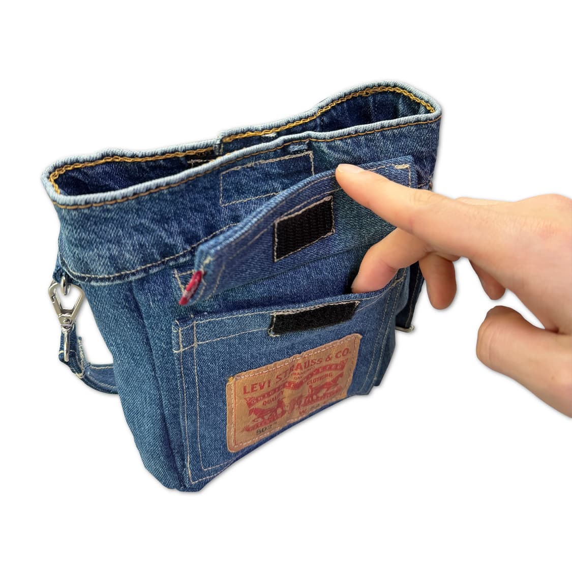 리바이스502 업사이클 미니백 상품이미지4