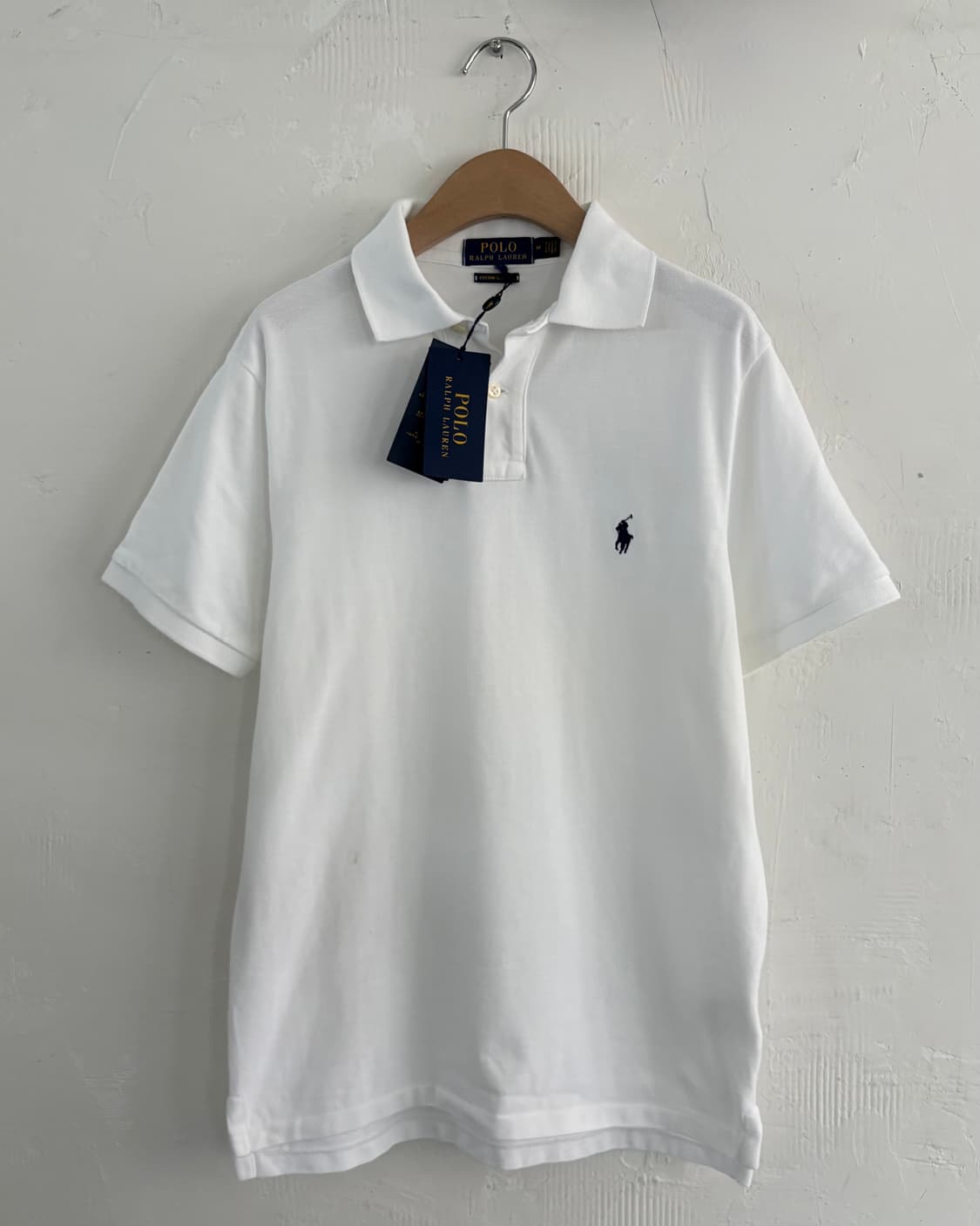Polo 폴로 랄프로렌 신형 화이트 코튼 PK 카라티셔츠  상품이미지1