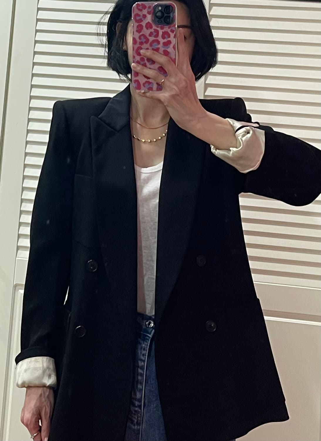 ISABEL MARANT 이자벨 마랑 더블 브레스티드 자켓/블랙 상품이미지9