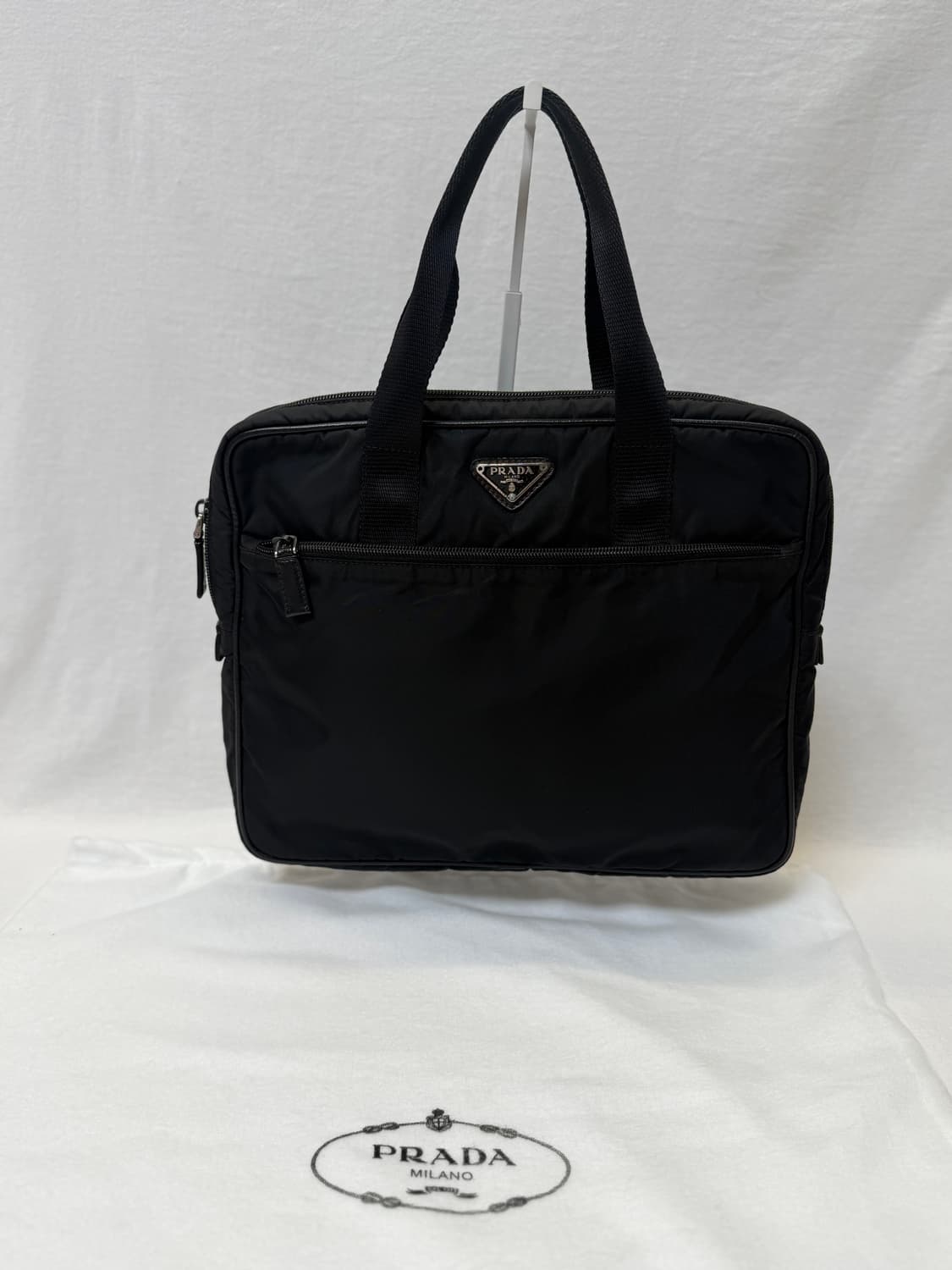 정품 프라다 포코노 나일론 블랙 서류가방 토트백 비지니스가방 상품이미지1