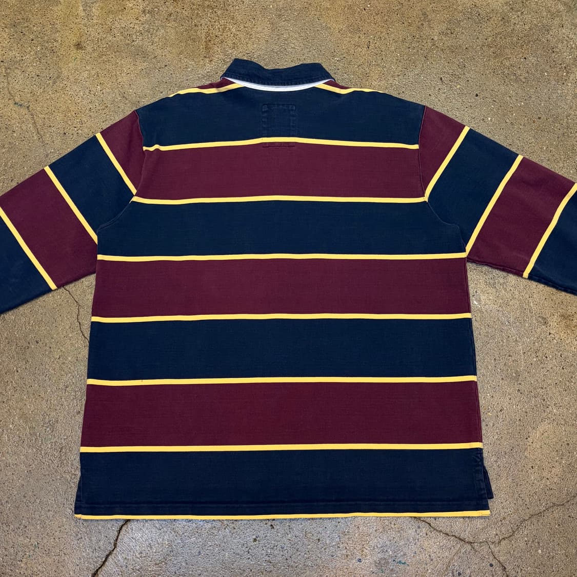 00s 미국 빈티지 엘엘빈 스트라이프 헤비코튼 럭비티 상품이미지6