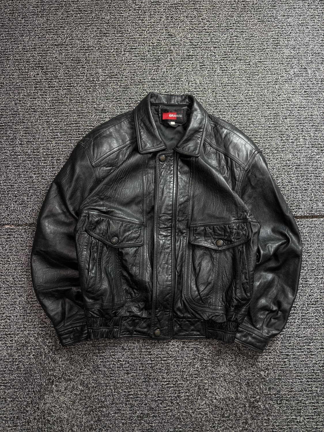 빈티지 아카이브 양가죽 봄버 레더 자켓 2434 상품이미지2