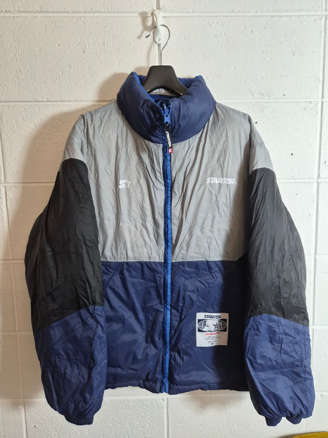 M/100) 스타터 리버시블 리플렉티브 푸퍼 패딩 팝니다 상품이미지1