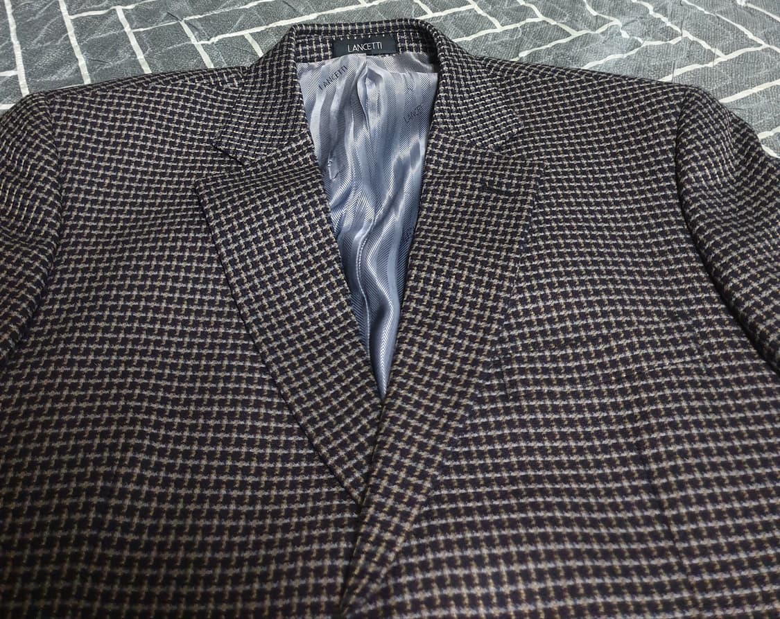 란체티 이태리 깅엄 울 블레이저 (100) 상품이미지2