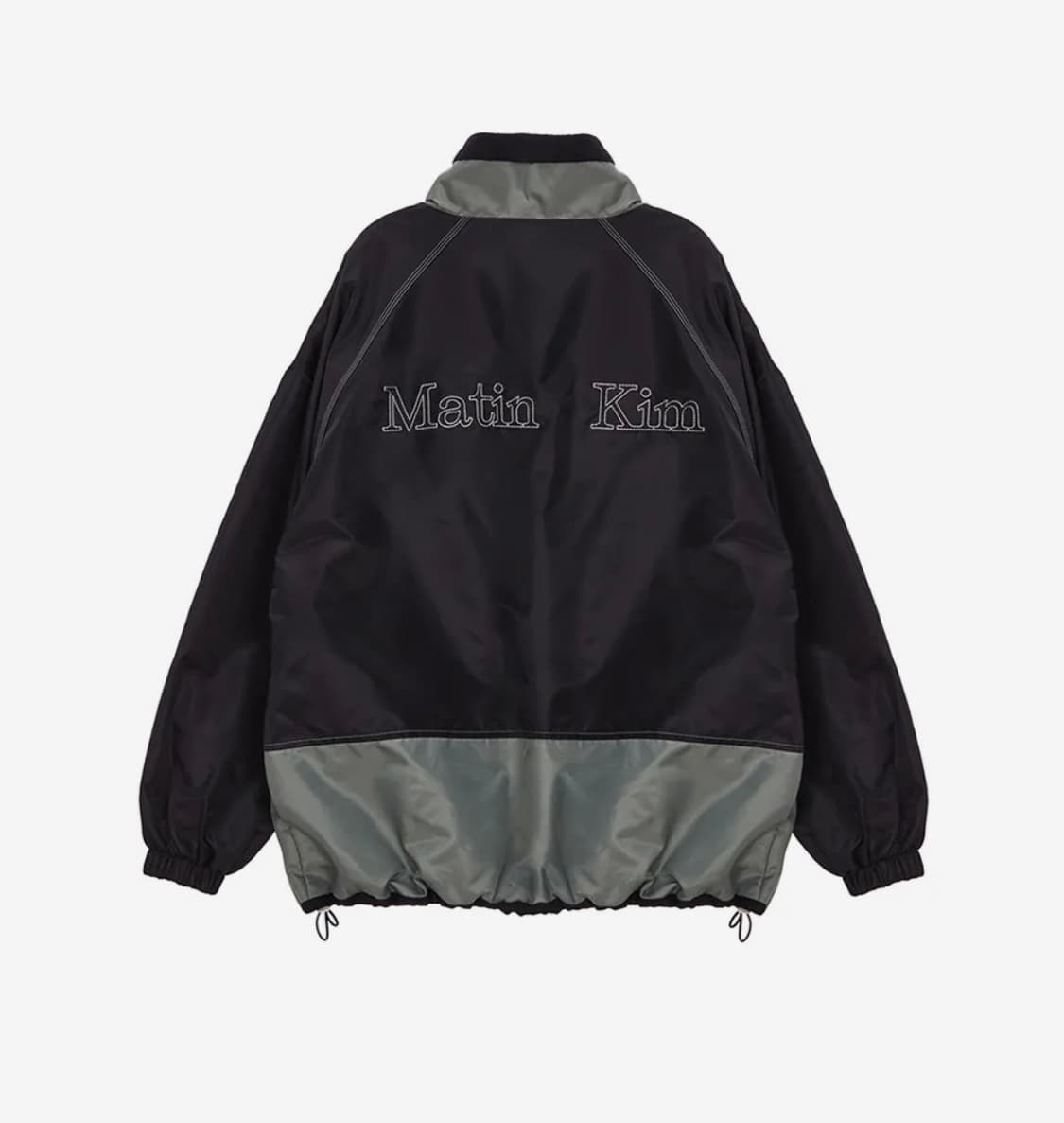 마뗑킴 믹스드 셔링 점퍼 블랙 상품이미지2