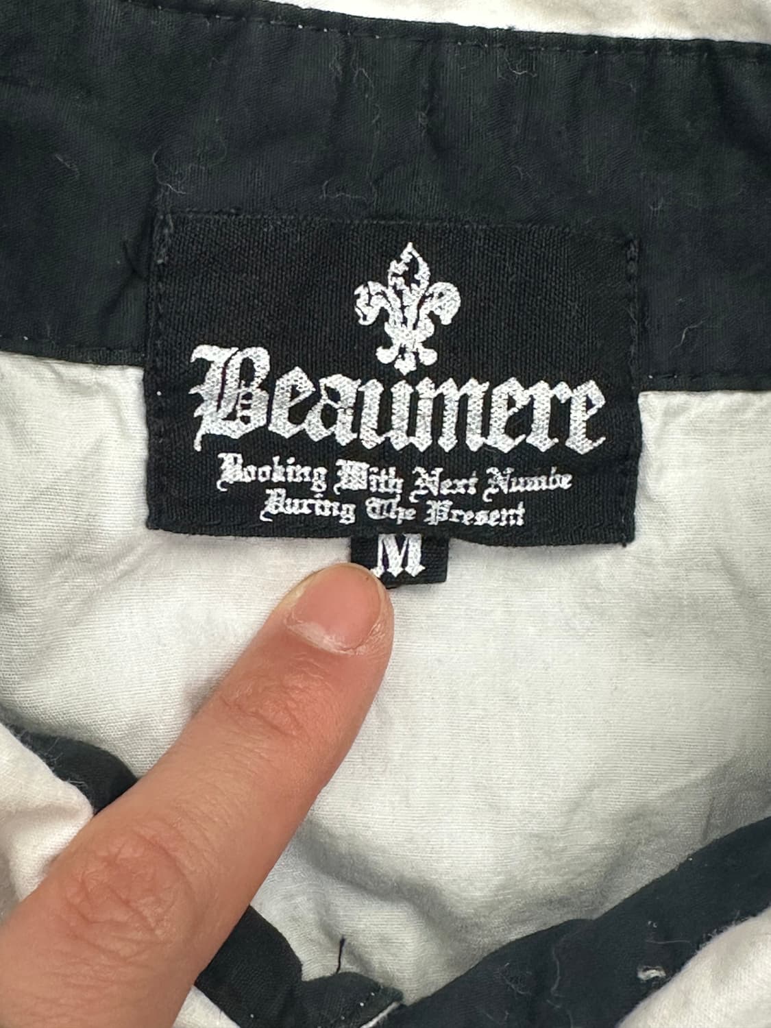 M)Japanese vintage 여성 화이트/블랙 가디건 레이어드 셔츠 상품이미지4